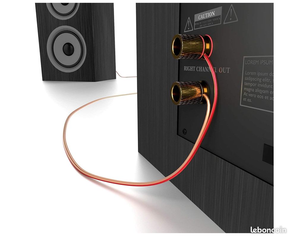 VENTON Câble Enceinte 2 X 2,5 Mm² Cuivre Pur - 100 M, Hi-Fi, Home Cinéma, Fabriqué En Europe