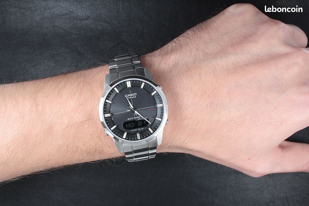 [Neuf] Montre Casio Lineage Solaire Radiopilotée Saphir Neuve - Waveceptor M170D LCW-M170D-1AER (image 2)