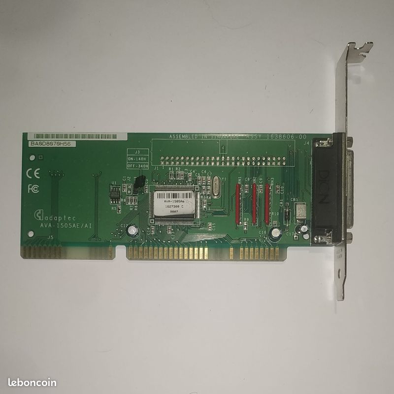 Carte contrôleur SCSI ISA – Adaptec AVA-1505AE (image 1)