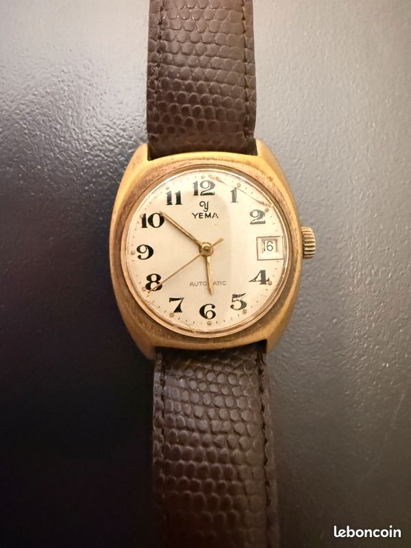 Montre Yema HF Automatique Vintage - Mécanique Française - Boîtier Acier - Occasion