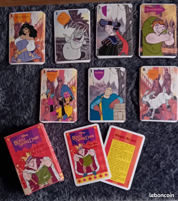 Jeu de 7 Famille vintage Le Bossu de Notre Dame (image 13)