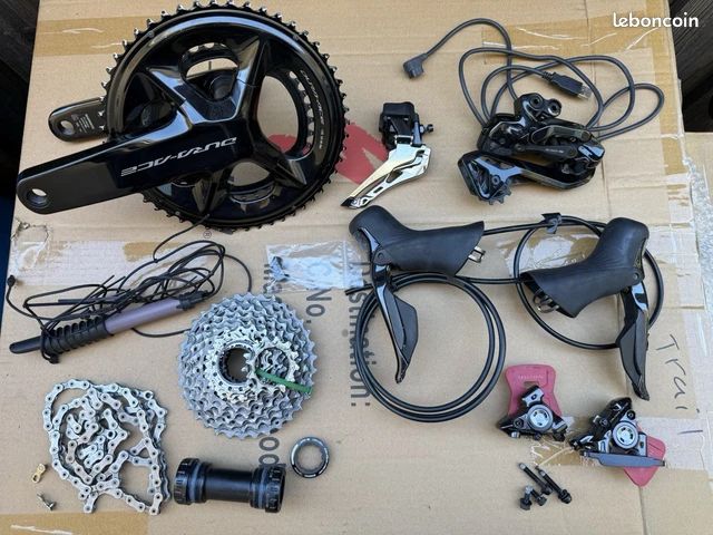 Ancien jeu d'étriers de frein Dura-Ace et levier de vitesses de