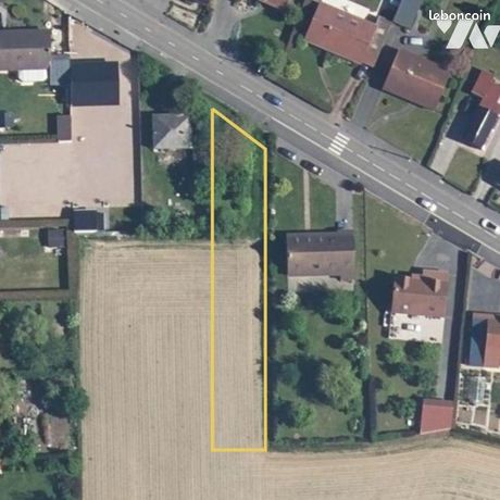 Terrain 1089 m² AIRE SUR LA LYS
