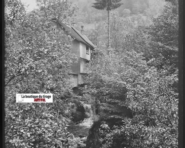 Plaque verre photo ancienne positif noir & blanc 13x18 cm Bielle montagne France 13181692 - Collection