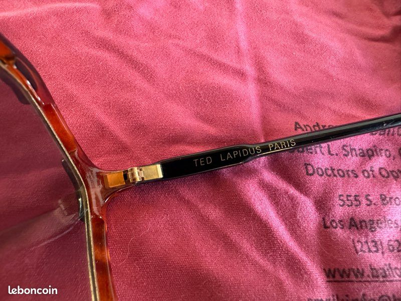 Lunettes Vintage Ted Lapidus TL 716 Or Bronze - Monture Ovale Métal, Neuf Sans étiquette