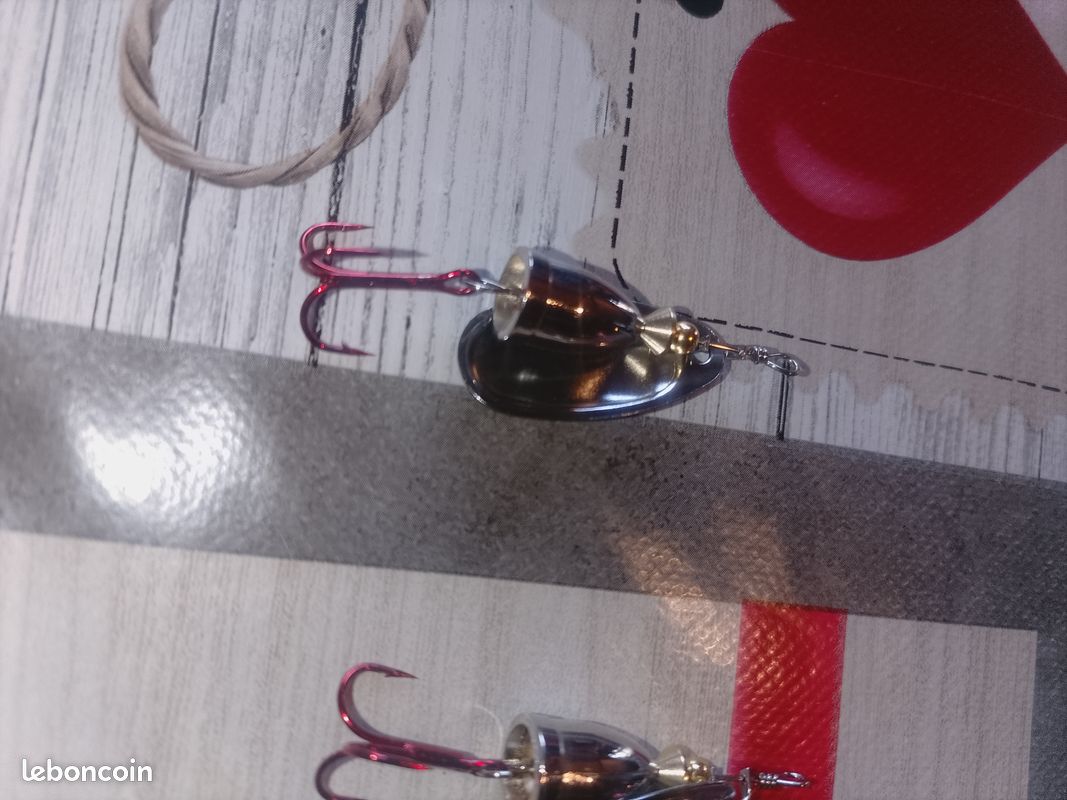 OriGlam Lot de 10 cuillères de pêche – Leurres en métal avec
