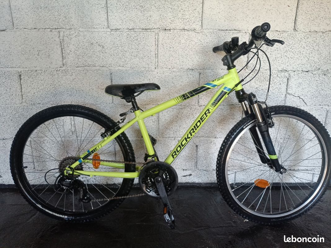 St 100 Vtt Decathlon Jaune Fluo Rockrider St 100 Jaune Fluo Prix