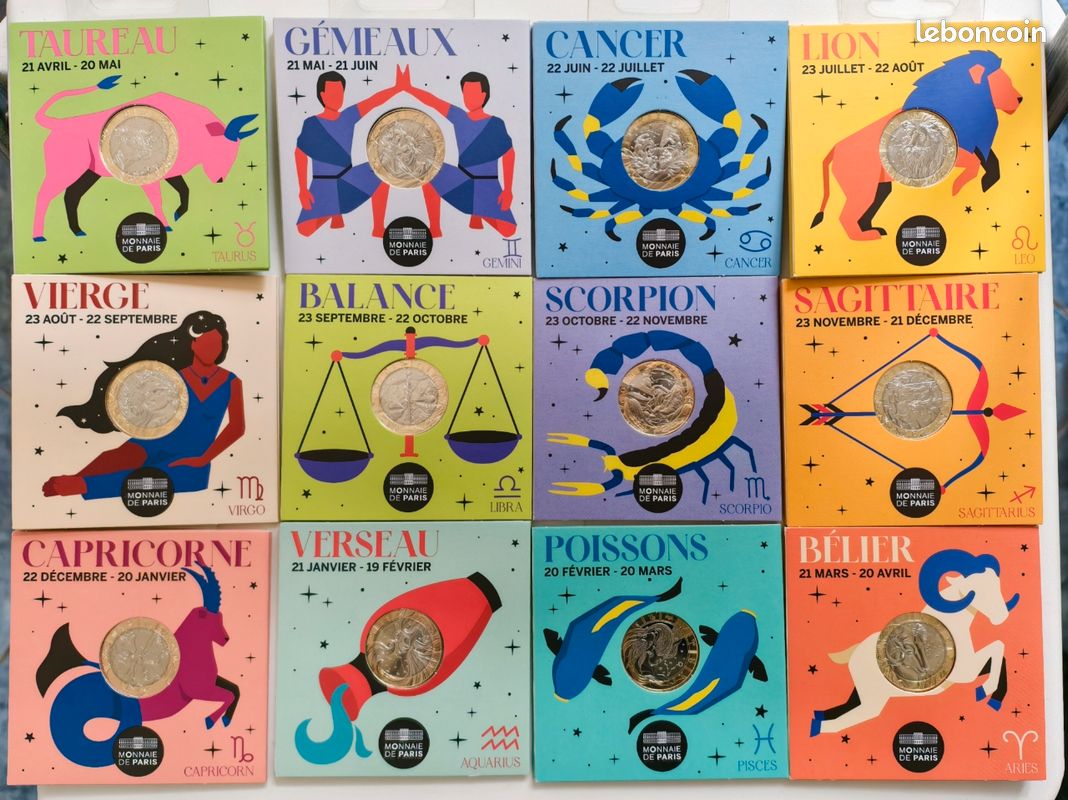 Lot De 52 Boîtes De Magnets Astrologie - 72 Magnets Par Boîte - Made In USA - Neuf Sous Blister