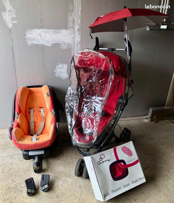 Lot Poussette QUINNY avec accessoires+siège MAXI-COSI en