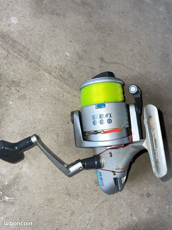 Moulinet De Pêche Ancien Heddon 409 – Vert Foncé – Main Droite – Japon – Fonctionne