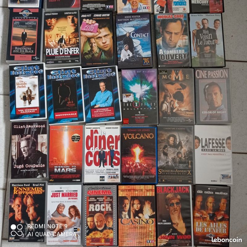 Lot de 140 cassettes vidéo, VHS années 80 et 90 (image 6)