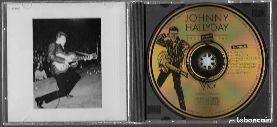Coffret 3 cd neuf picture disc 42 titres JOHNNY HALLYDAY ses premiers succès 1960 1961 VOGUE 668000 (image 2)