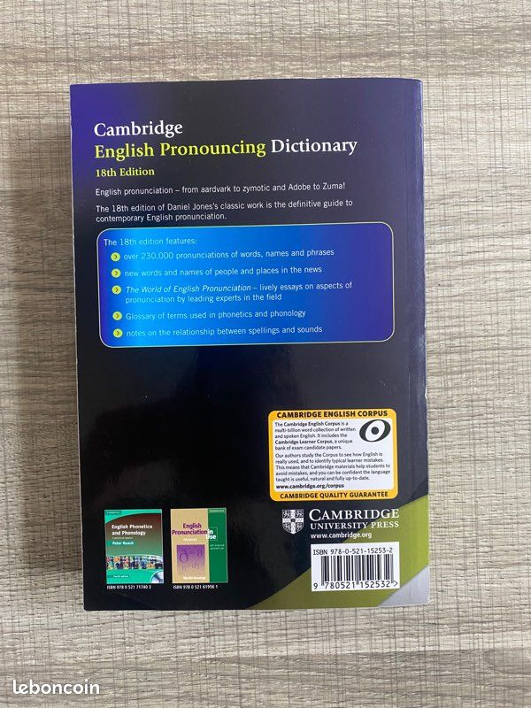 Cambridge English Pronouncing Dictionary (image 2)