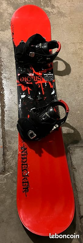 Snowboard Nidecker Smoke 158cm + Fixations + Housse de transport 