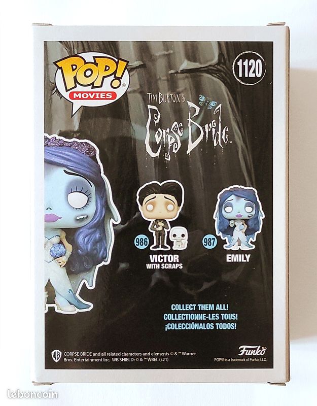 Funko POP Emily & Maggot Diamond #1120 Exclusive - Les Noces Funèbres ...