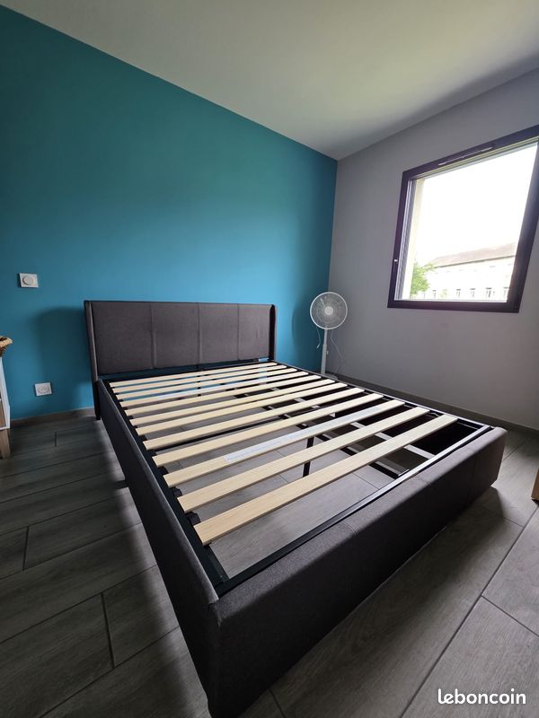 Lit 160*200cm King Size avec Coffre (image 1)