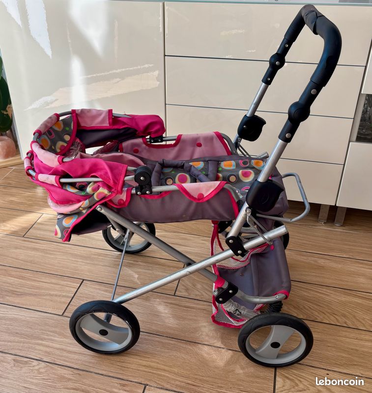 Ensemble Poupée Avec Poussette – Coffret De Jeu Réaliste Pour Tout-petits, Poupée 10 Pouces, Accessoires Incluant Biberon, Cuillères, Bol – Rose, Jaune, Bleu Ou Violet