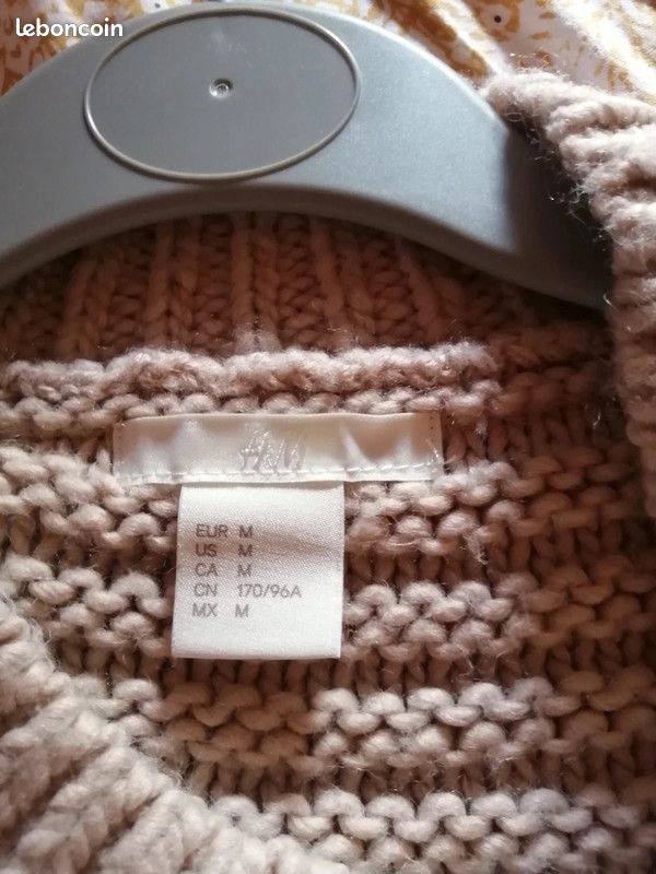 Pull Manches longues côtelé H&M, taille M (image 2)