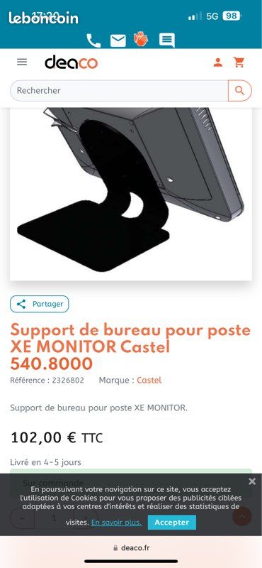 Visiophone Castel MSPID 1B Video C – 440.6500-1 – Occasion Fonctionnel