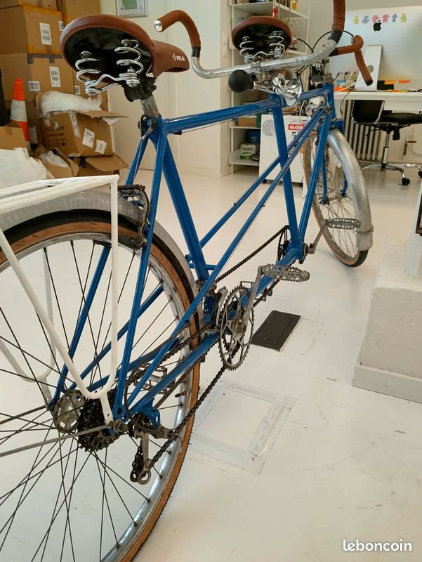 1:16 Miniature Vélo Tandem Bicyclette Creative Jouets pour Enfants Bleu