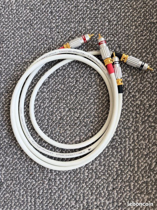 Câble De Modulation Real Cable CHEVERNY II RCA - Neuf - Qualité Audiophile