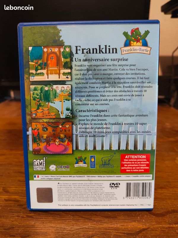 Jeu PS2 Franklin - PlayStation 2, Version 2005, Bon état Sans Manuel