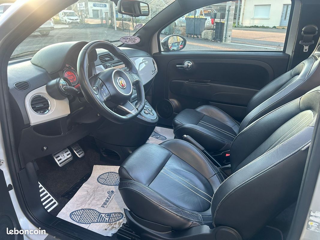Abarth 500 Cabriolet boite automatique 140 cv 03/2011 125000 kms ct ok garantie 12 mois (image 8)