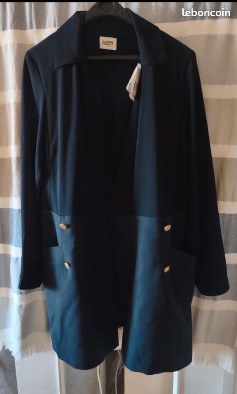 Veste bleu marine Claudie Pierlot (image 2)