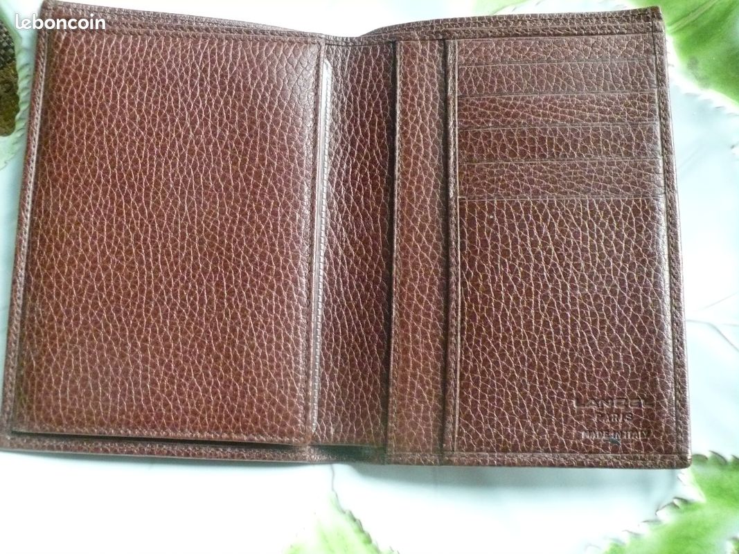 Porte feuille/Pore carte LANCEL Marron (image 3)