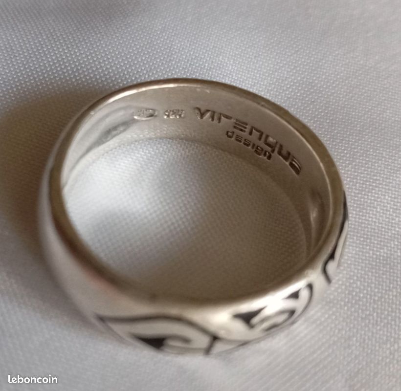 Bague anneau en argent massif 925 - Virenque Design - Taille 64 (image 2)