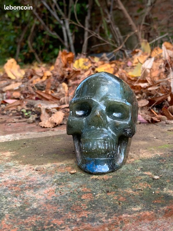 Crâne en Labradorite (image 1)