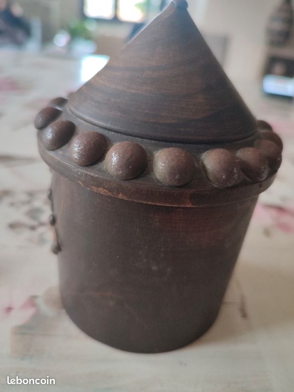 Boite en chêne, cuivre et cuir (image 2)