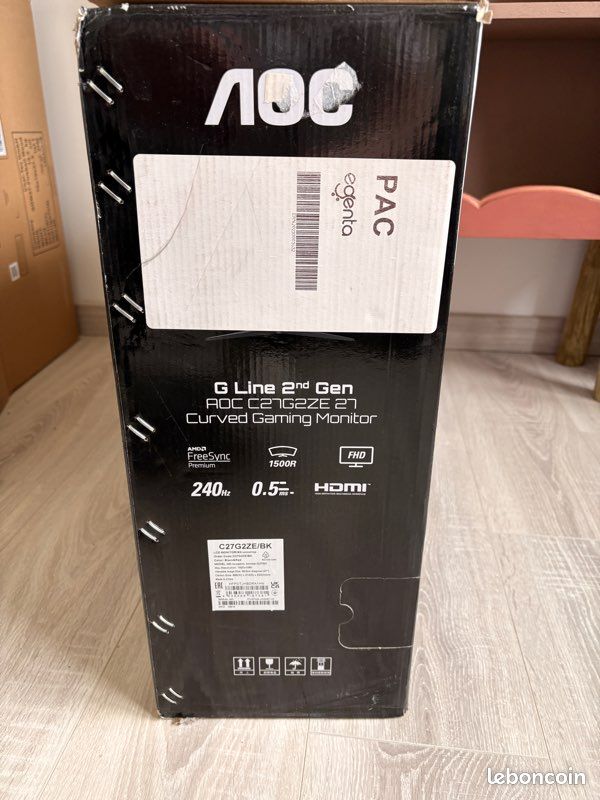 Écran gaming incurvé 27” AOC C27G2ZE – 240Hz – 0.5ms (image 5)
