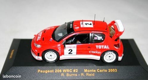 30.06.26....... Peugeot 206 WRC M.C. 2003 1/43 IXO réf. RAM 101 (image 7)