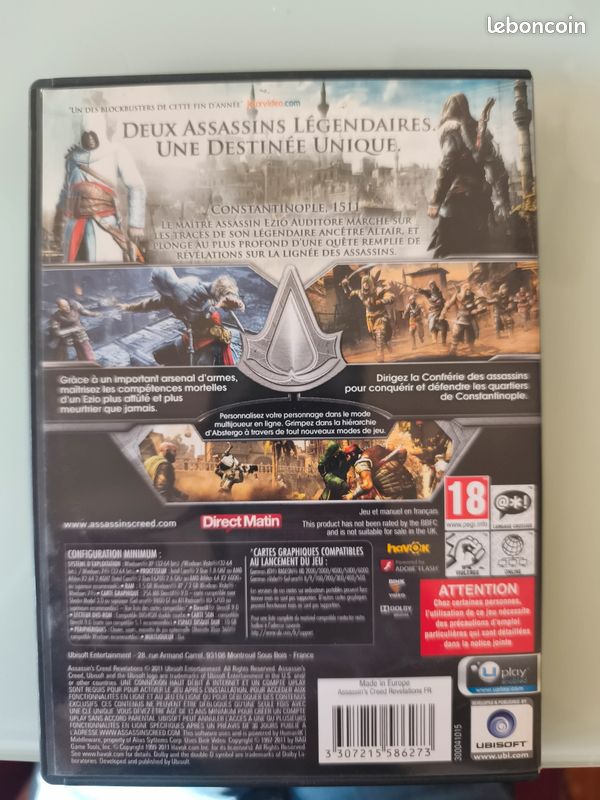 Jeu PC Assassin's creed Revelations (image 2)