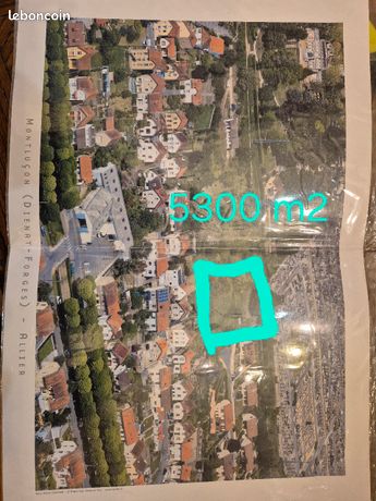 Terrain Dienat Montlucon 5400 m2