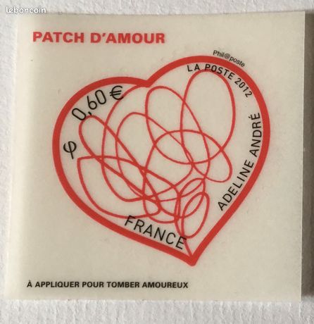 Lot De 2 Timbres France 2023 – Cœur Agnès – Autoadhésifs – Saint-Valentin – Neufs