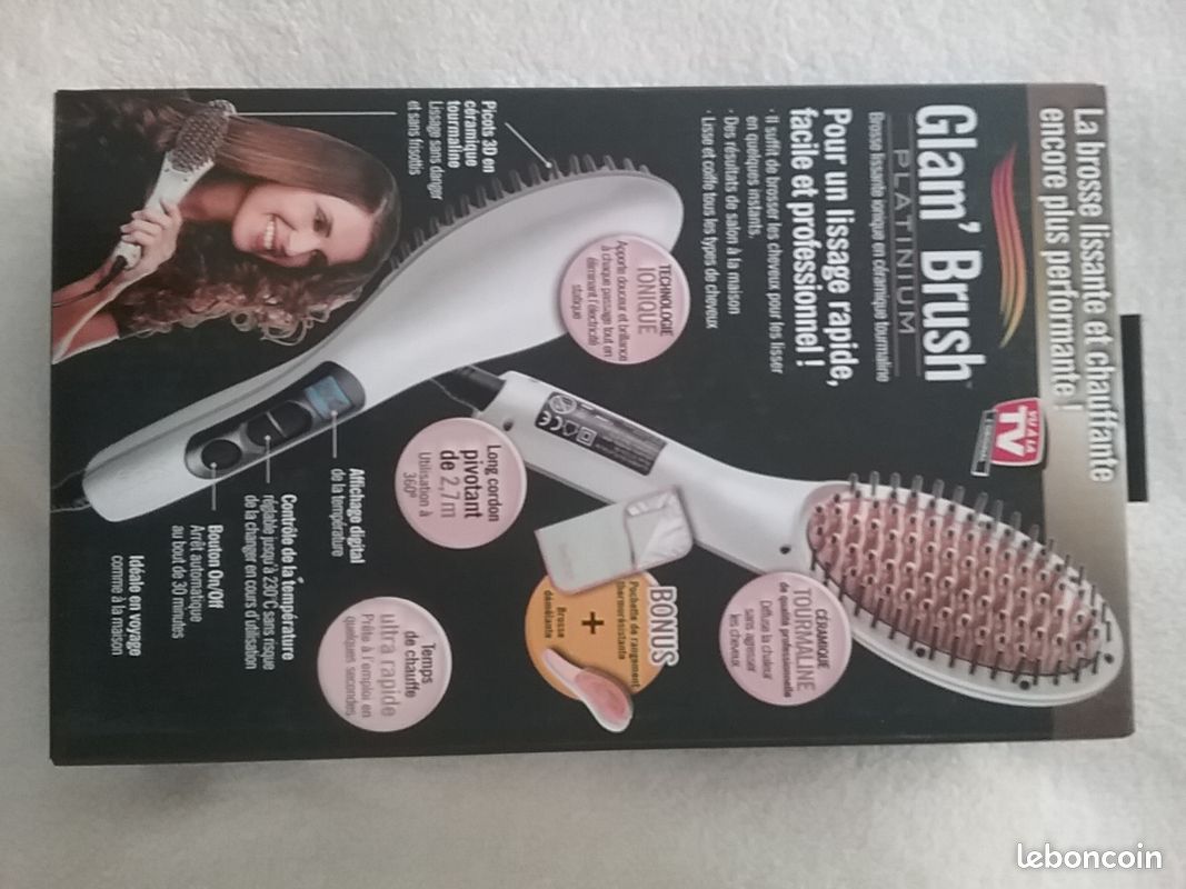 Brosse lissante Glam Brush Platinium (image 1)