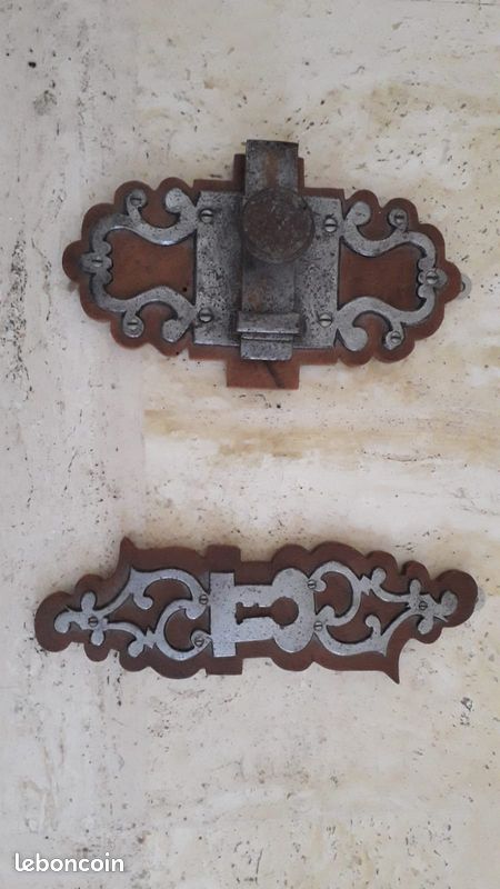Serrures anciennes en fer forgé – France XVIIIᵉ / XIXᵉ siècle - Ferronnerie de maison bourgeoise, (image 1)