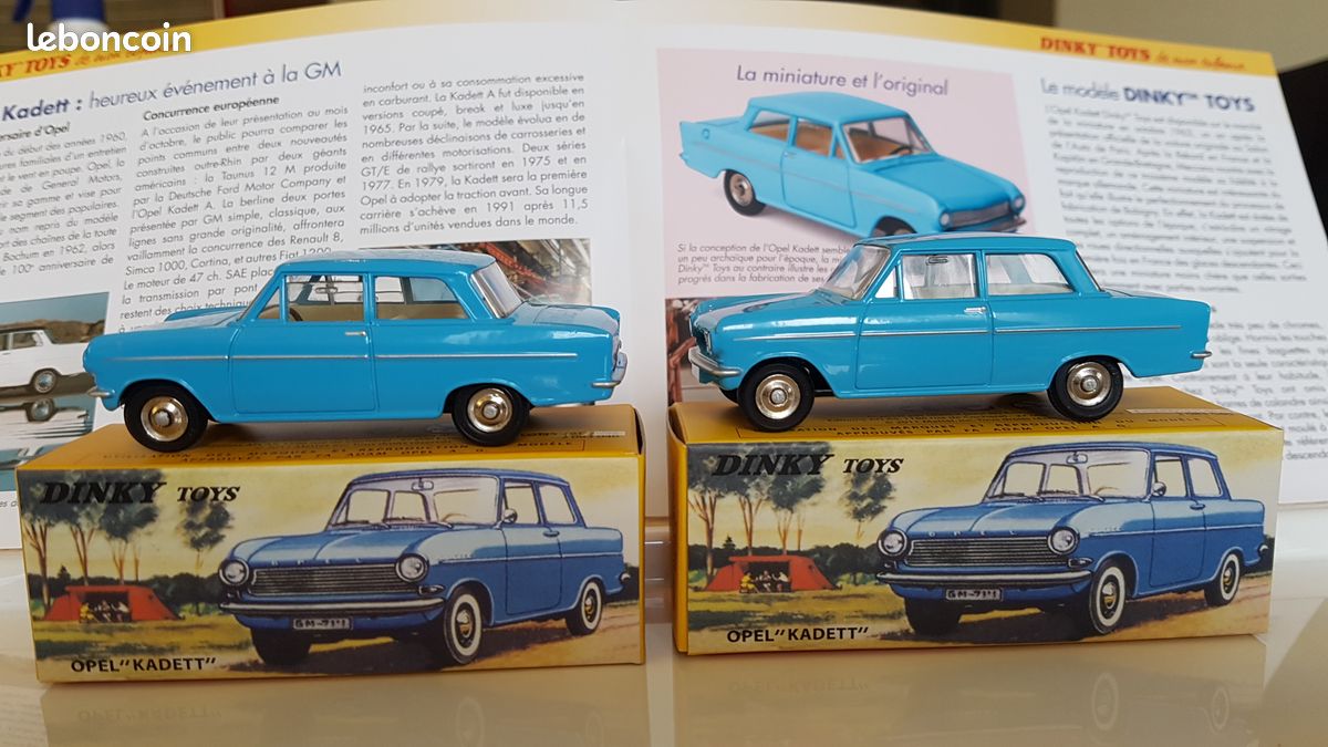 DINKY TOYS : Opel Kadett réf. 540, vert d'eau, modèle avec vitres