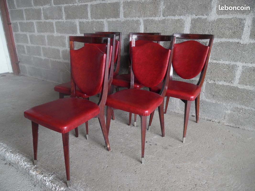 Six chaises vintage (image 1)