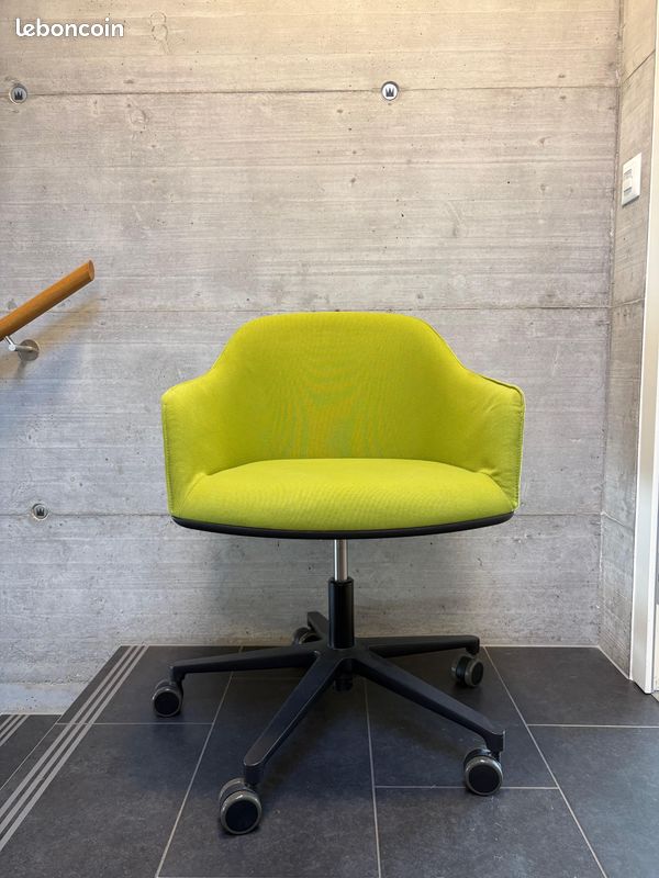 Chaise *Vitra Softshell* – piètement à cinq branches – *Avocado (image 1)