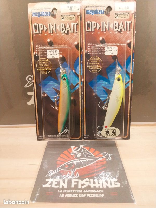 🎣 Leurre de pêche MEGABASS Lip-In Bait – 85 mm / 10 g – Neuf – 2 coloris disponibles – Import Japon 🇯🇵 (image 1)