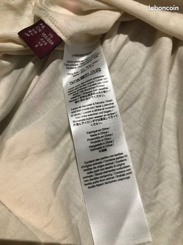 Chemisier Comptoir Des Cotonniers Modèle Icone Taille 36 - Occasion Très Bon état - Coton Beige