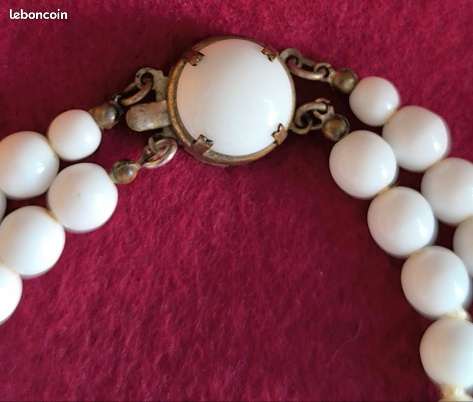 Collier pâte de verre 45 cm les 5 - - Grossiste en minéraux et