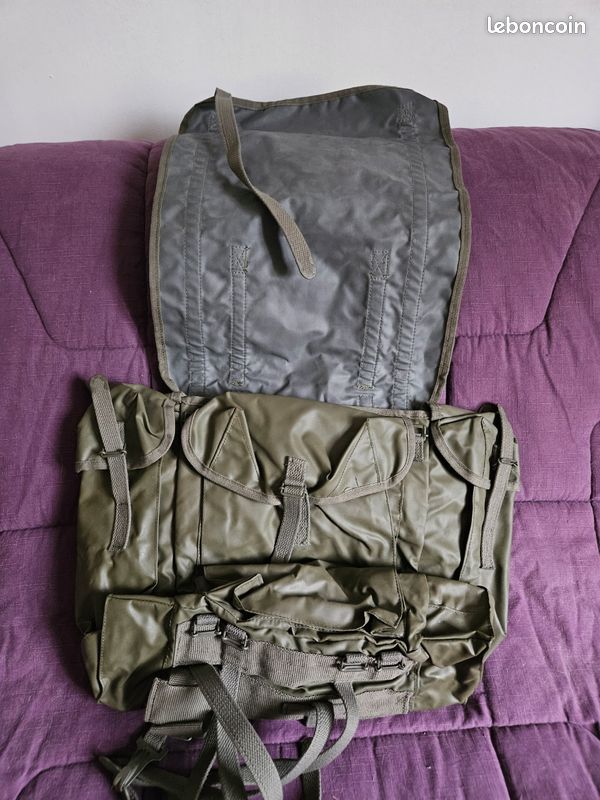 Musette Sac à dos militaire F2 Armée Française - Authentique MAFCA 1988 (image 5)