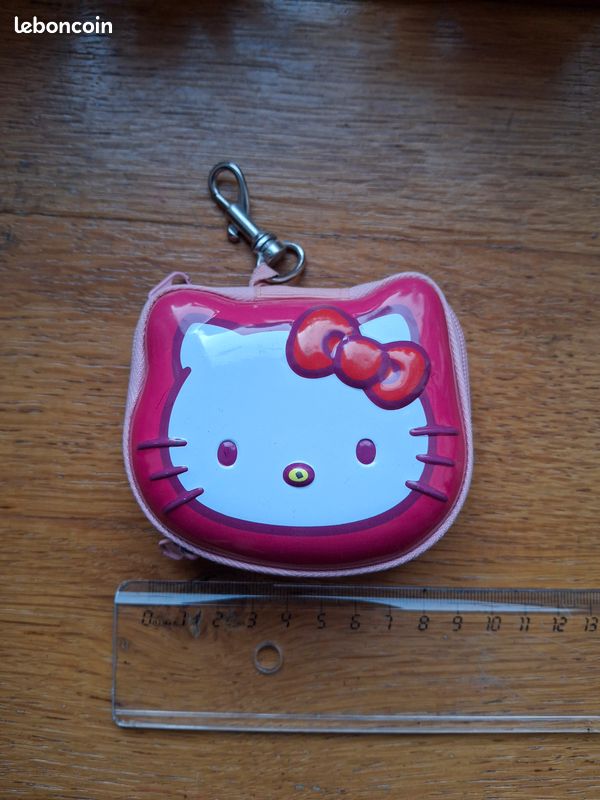 Porte-monnaie Hello Kitty Métallique Rose – Enfant – 2012 – Occasion