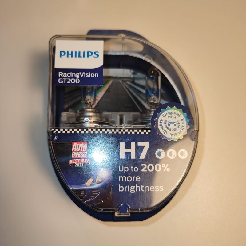 Ampoules H7 Philips RacingVision gt 200 - Équipement auto