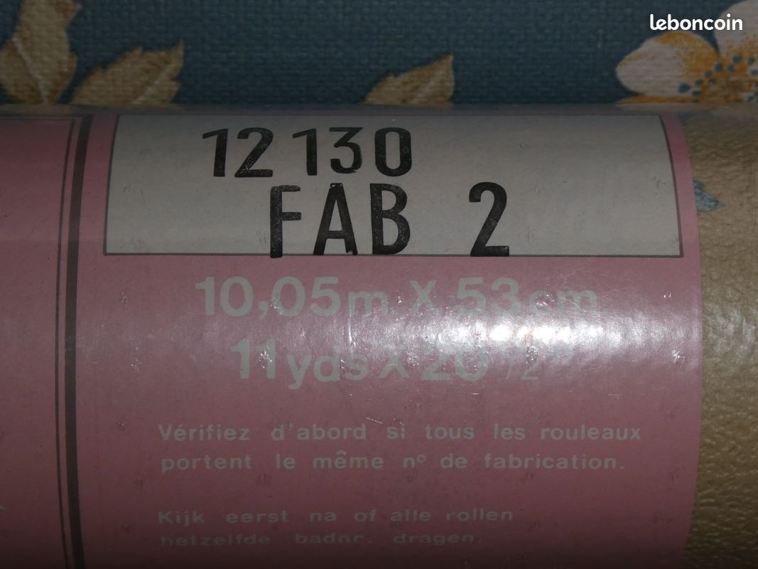 Un rouleau tapisserie + chutes. Vintage (image 3)