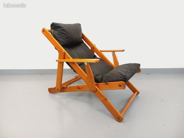 Paire de fauteuils Club Cuir cognac & Bois - Design Italien - Années 1970 - Ameublement